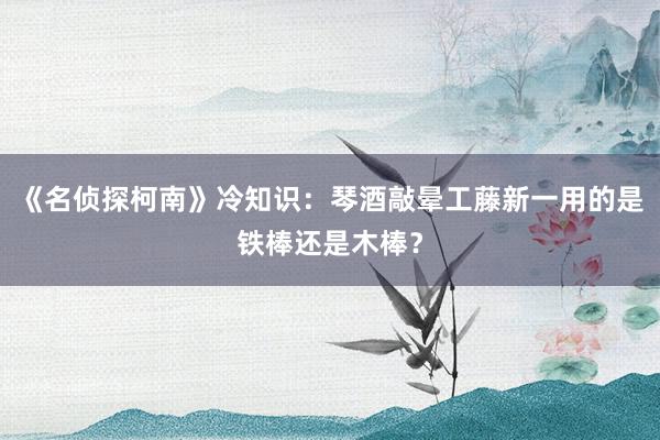 《名侦探柯南》冷知识：琴酒敲晕工藤新一用的是铁棒还是木棒？