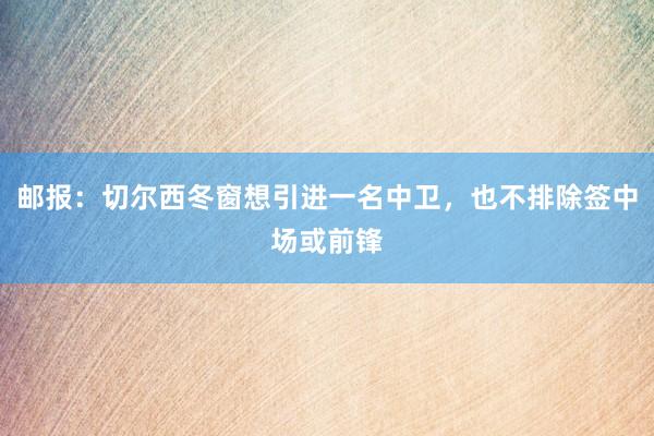 邮报：切尔西冬窗想引进一名中卫，也不排除签中场或前锋